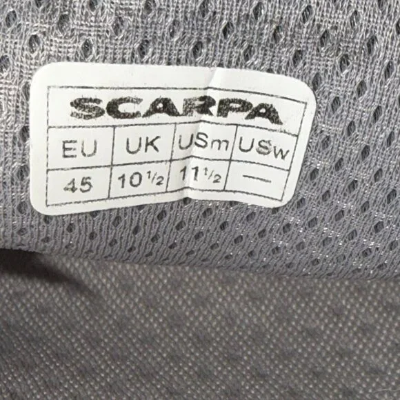 Mens 11.5 Scarpa Mojito Dark Brown Shoes Suede-Leather White-Stitch Lace Sporty - Picture 4 of 13